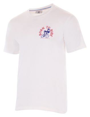 T-Shirt LeBram Born To Ride Blanc