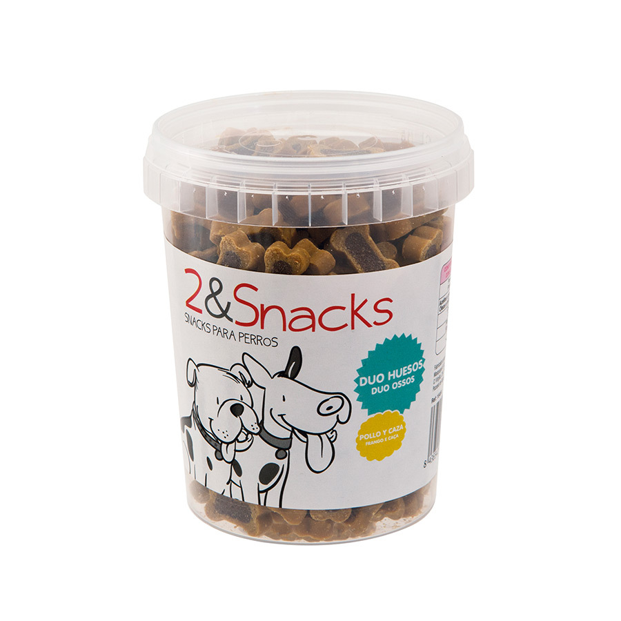 2&Snacks Duo Ossos de Frango e Caça para Cães
