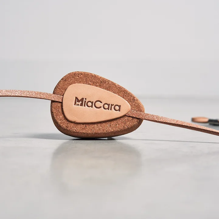 MiaCara - Coda Katzenspielzeug, Kork / Leder natur