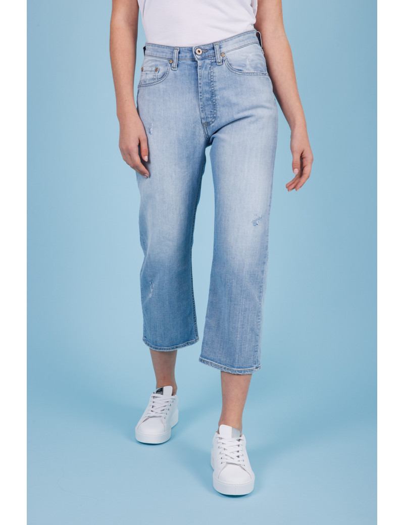 PLEASE JEAN DROIT  DENIM BOYFIT CLAIR