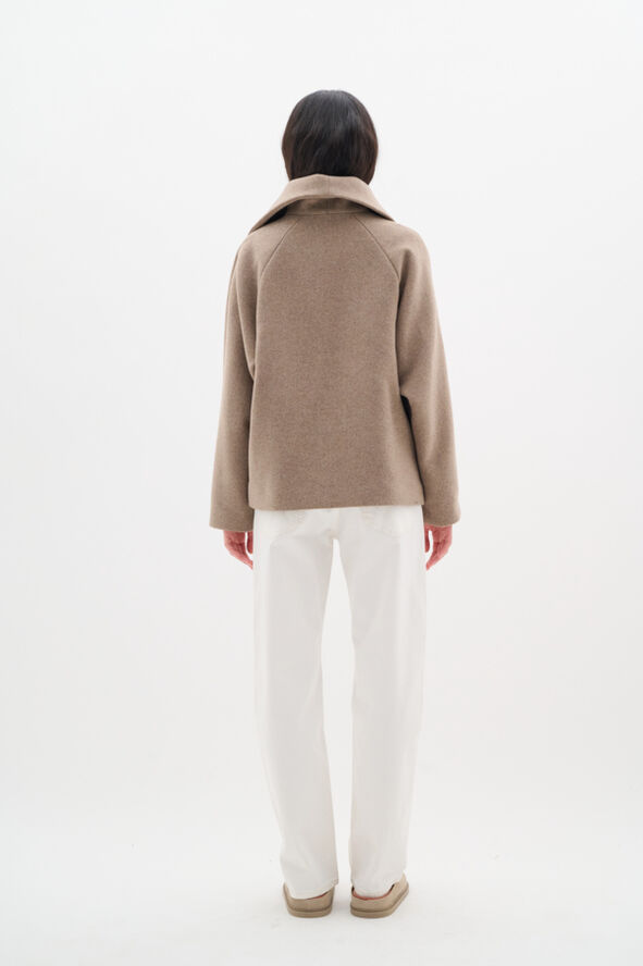 InWear PerryIW Short Coat Sandy grey melange