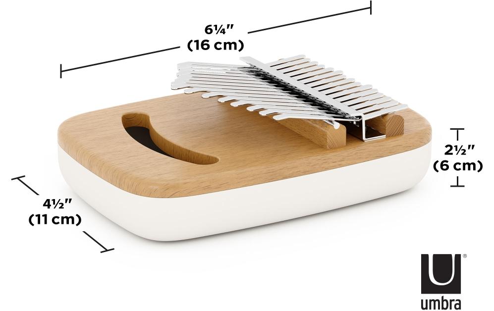 E-Piano Strumba Kalimba 16 x 11 cm, Buchenholz/MetallDaumenklavier