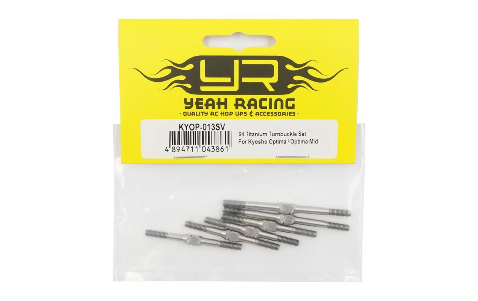 Titanium Turnbuckle Set Optima / Optima MidUpgrade Turnbuckle für Kyosho Optima und Optima Mid