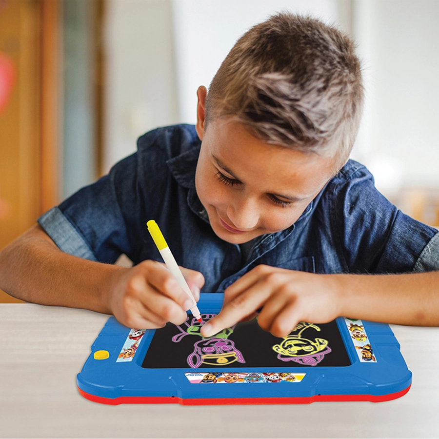 LEXIBOOK Beleuchtete Paw Patrol Neonzeichentafel mit Zubehör