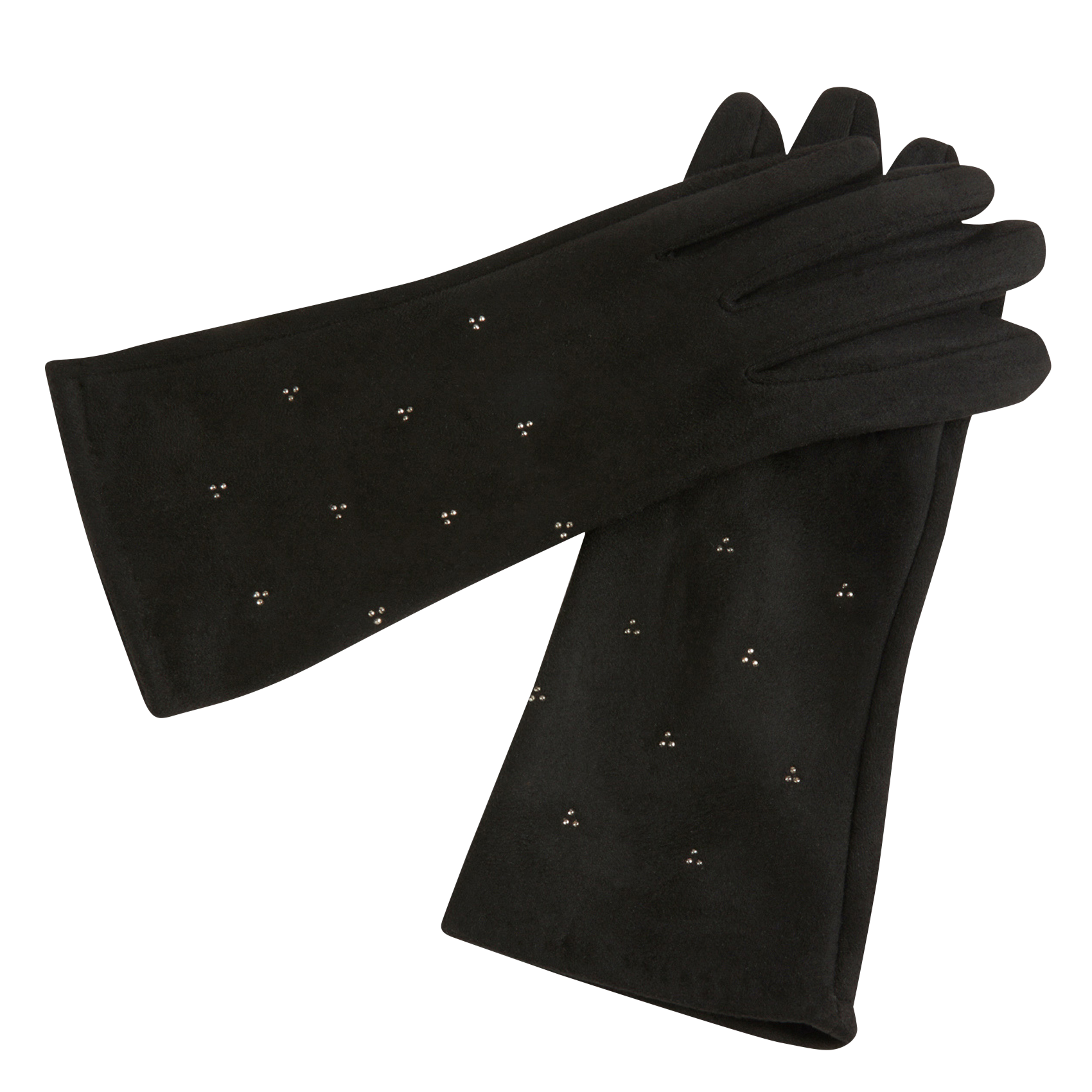 5GSTRASS - Gants avec strass | Noir