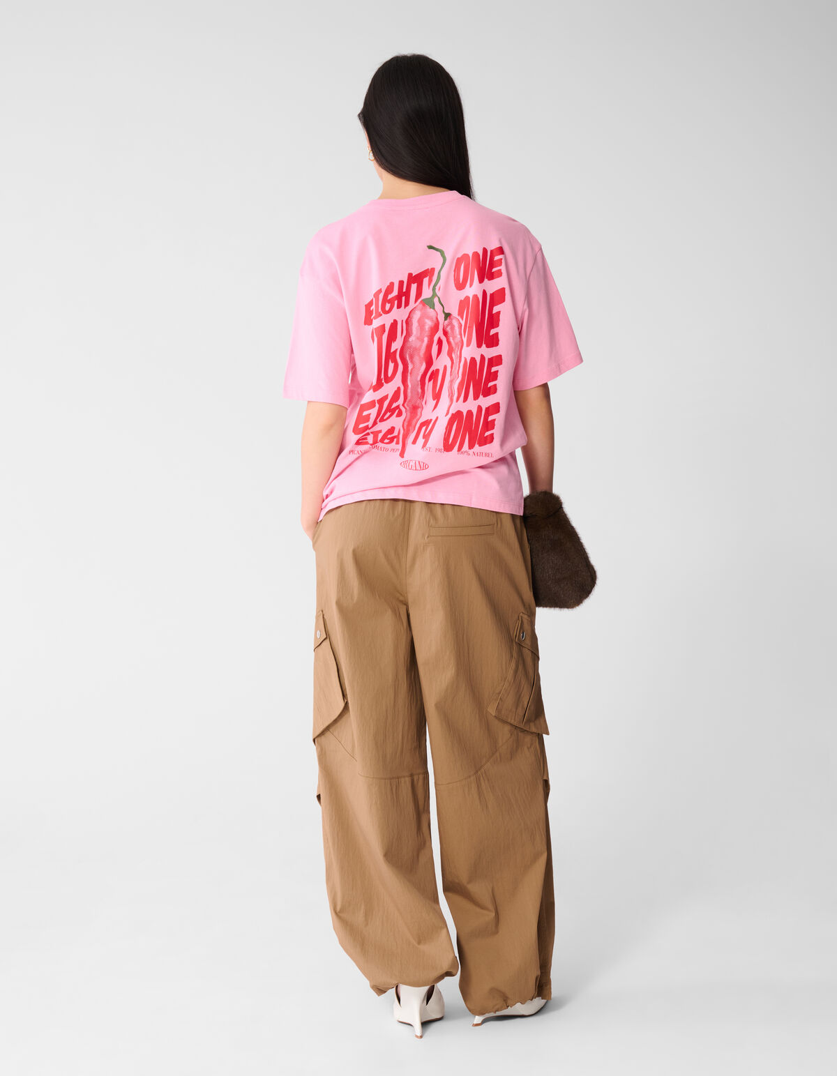 Pepper Artwork T-shirt Roze