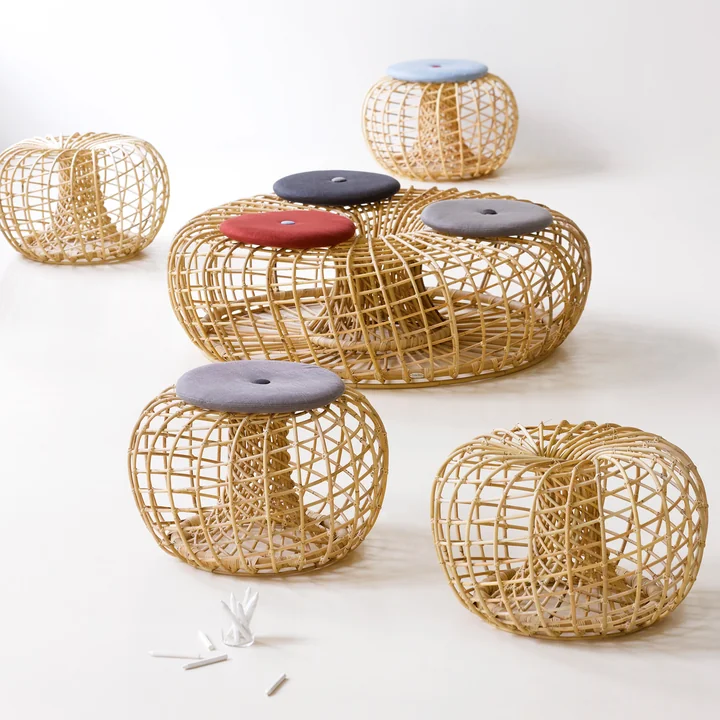 Cane-line - Nest Hocker Indoor Ø 65 cm, natur