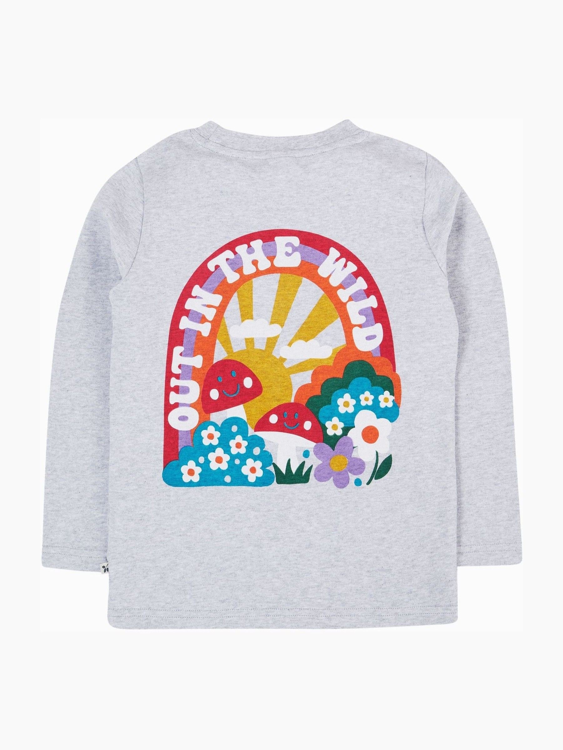 Frugi Grey Adventure Printed Top