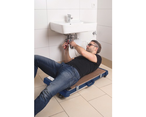 Industriële 4-in-1 werkbank, 945 x 545 x 145 mm, blauw