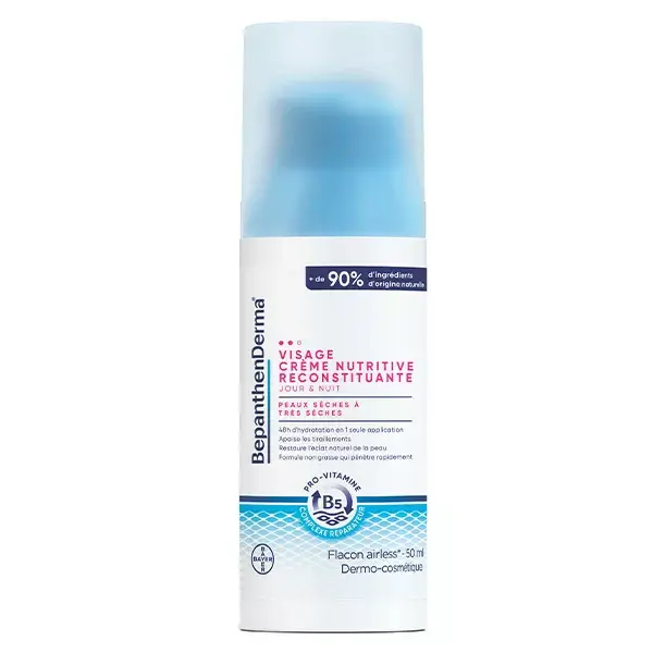 Creme facial nutritivo e reconstituinte BepanthenDerma para pele seca a muito seca 50ml