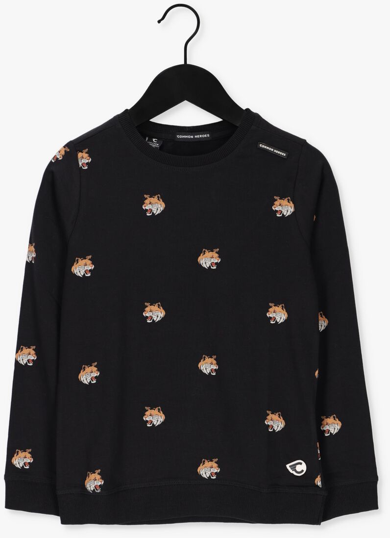 COMMON HEROES zwarte common heroes sweater 2232-8364