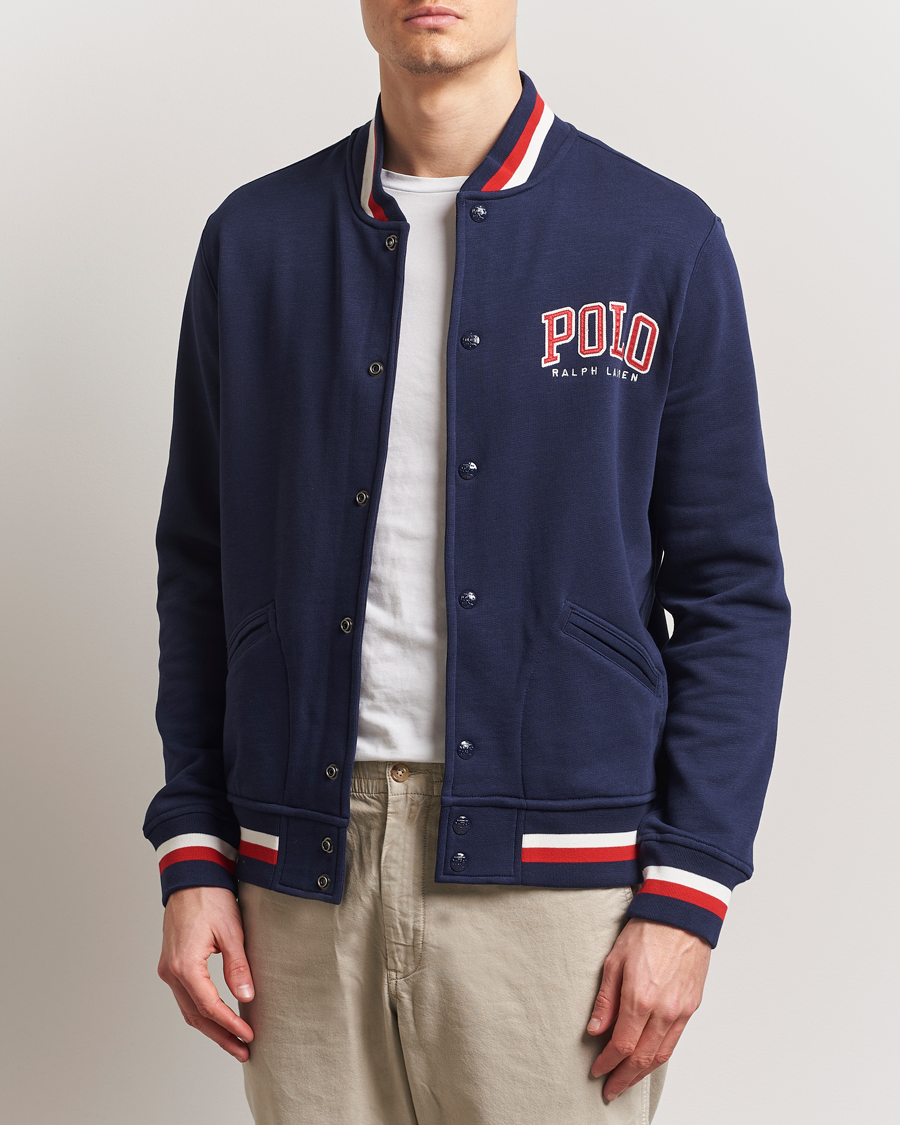Polo Ralph Lauren Bomber Vintage Fleece Sweater Cruise Navy
