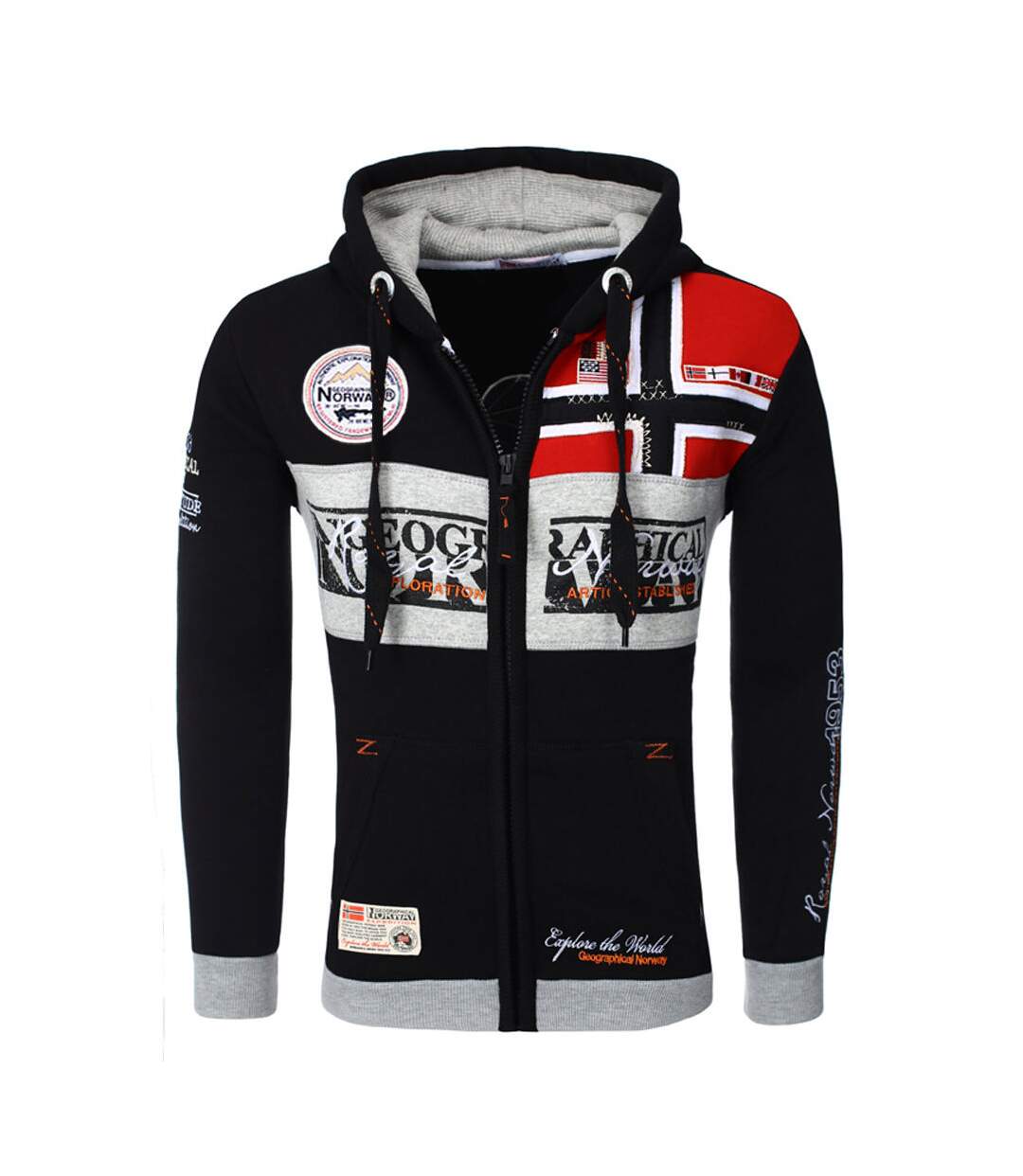 Veste à capuche homme Veste Flyer noir