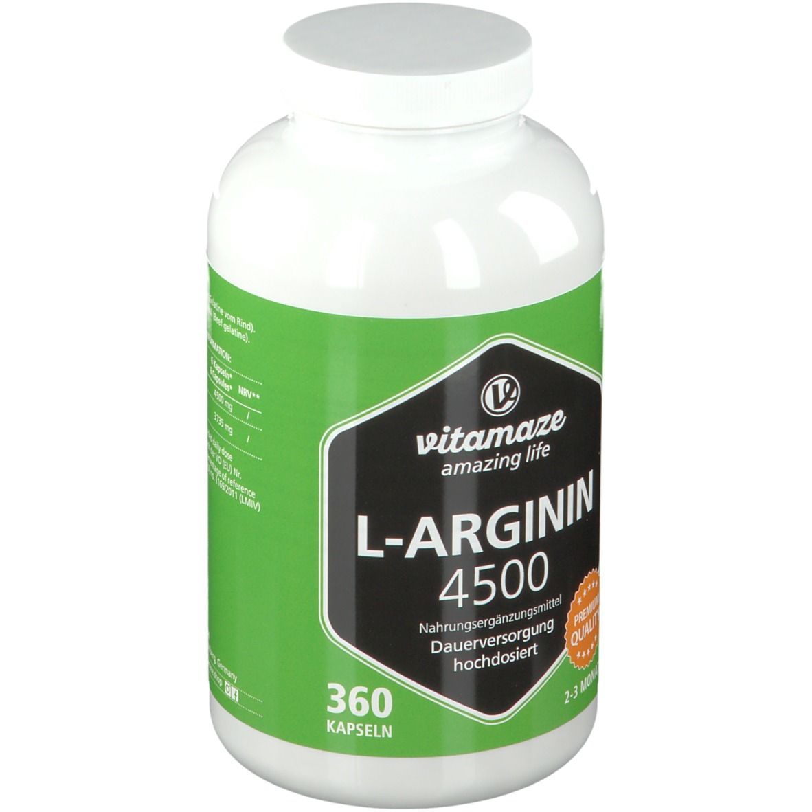 L-ARGININ HOCHDOSIERT 4.500 mg