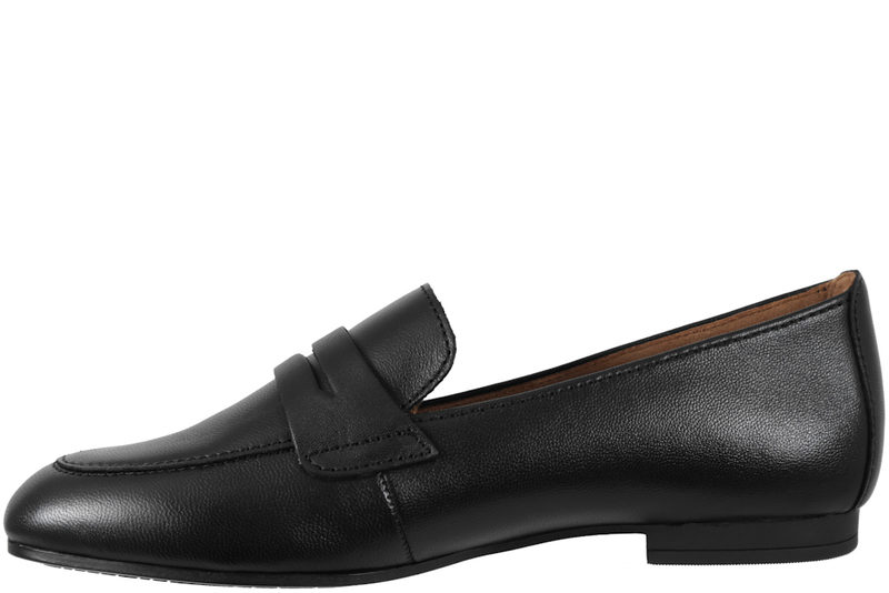 GABOR LOAFERS I SORT GLAT SKIND