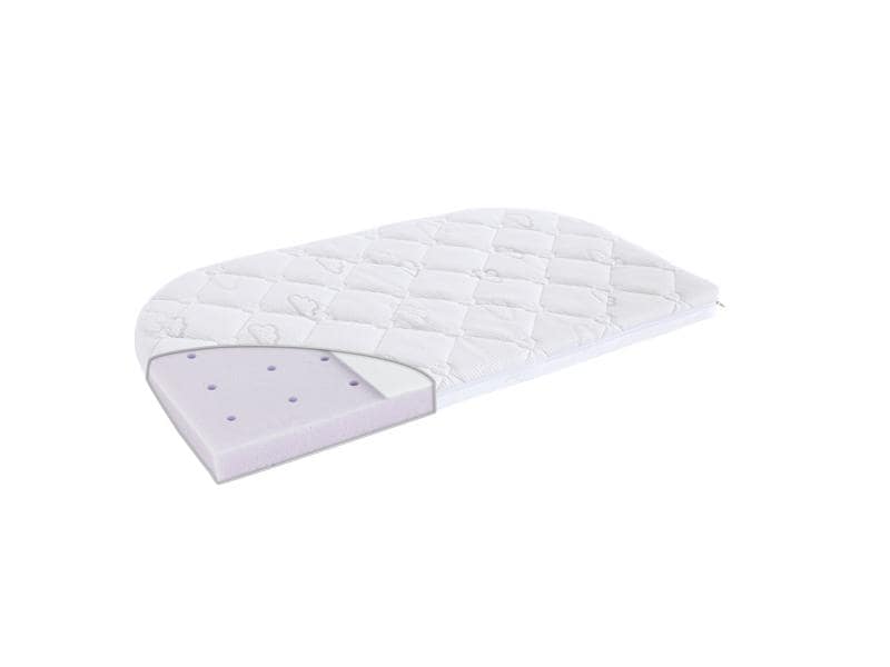 Träumeland Matratze Brise Light gross 50 x 88 x 6 cm Matratze für Beistellbett mit Belüftungskanälen