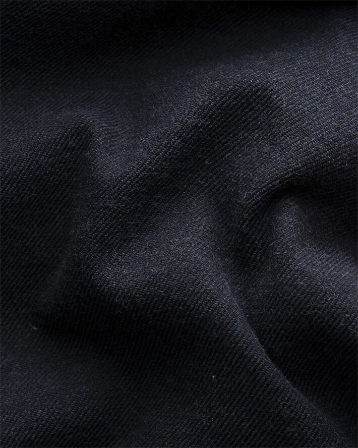 ETON Slim Fit Navy Blue Flannel Shirt Blå