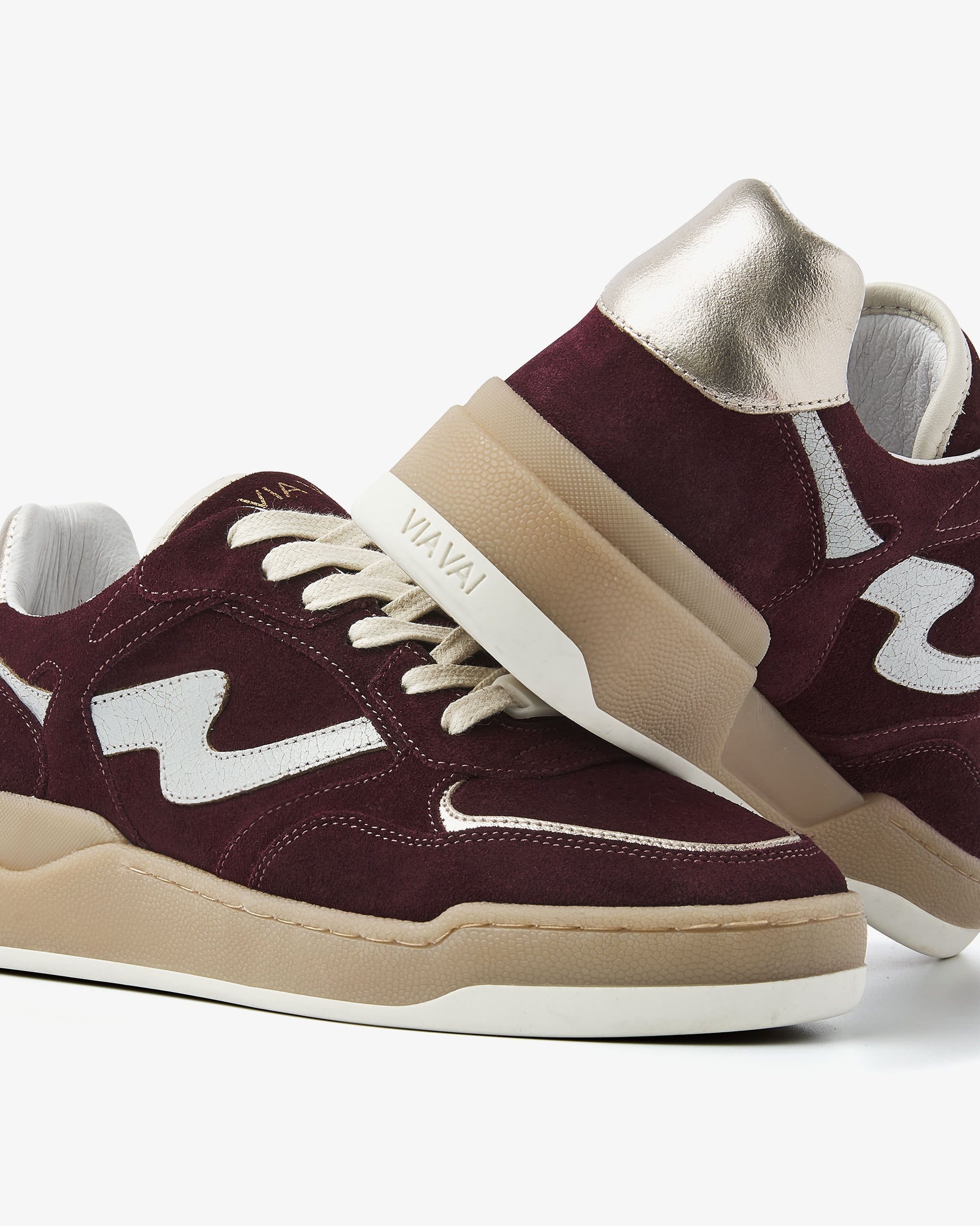 VIA VAI bordeaux dames sneakers Sam Levi
