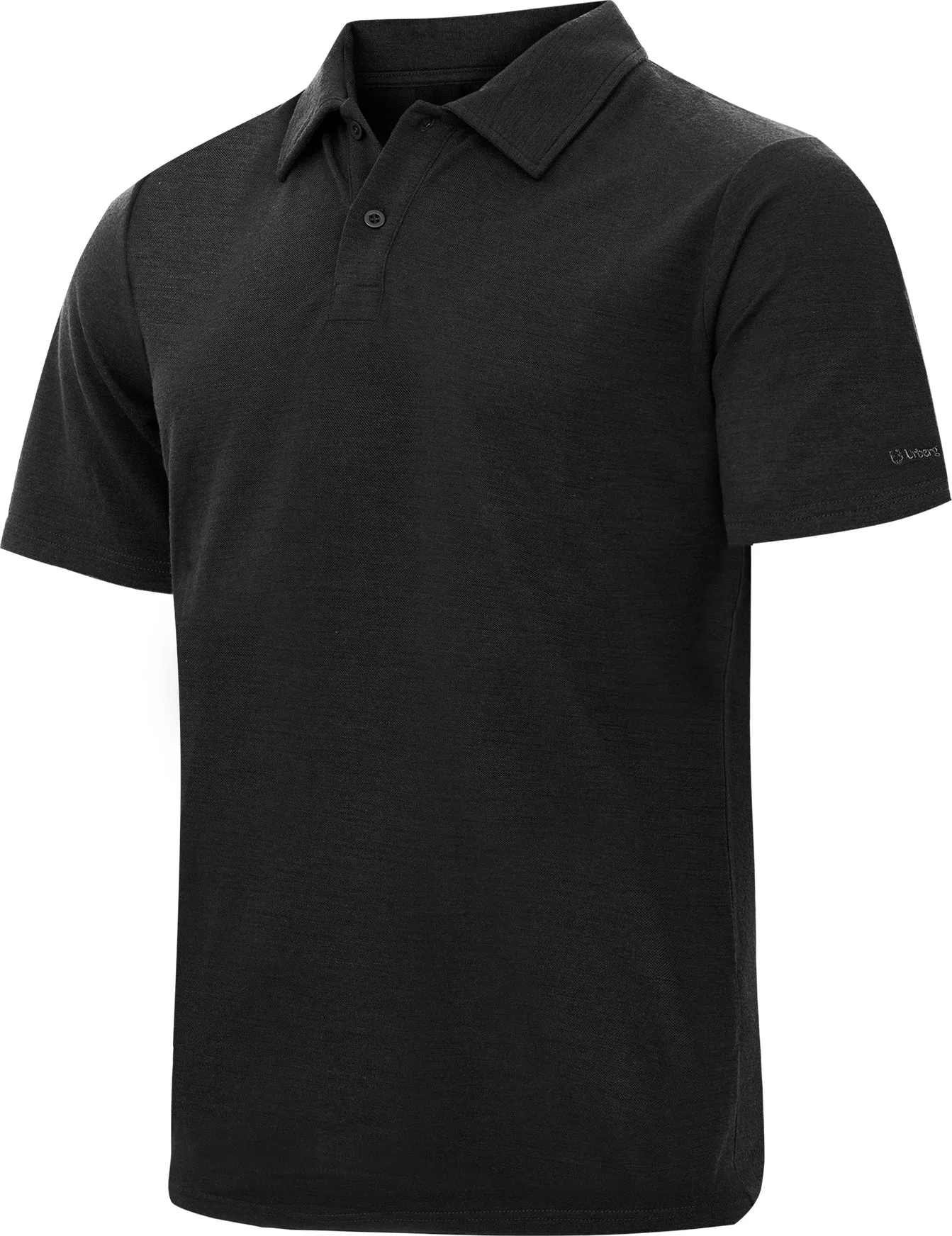 Urberg Merino Wool Polo Tee Men Black Beauty