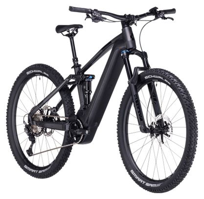 VTT Électrique Tout-Suspendu Cube Stereo Hybrid 120 SLT 750 Shimano XT 12V 750 Wh 29'' Noir Prizm