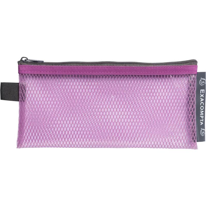 Pochette à fermeture éclaire en plastique souple Pop'N Co - Couleurs assorties