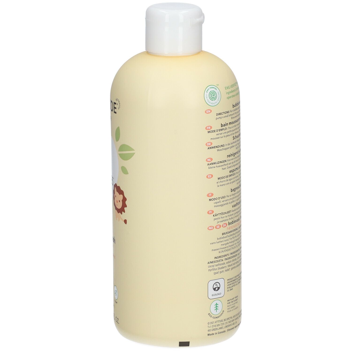 ATTITUDE® baby leaves™ bubble wash
