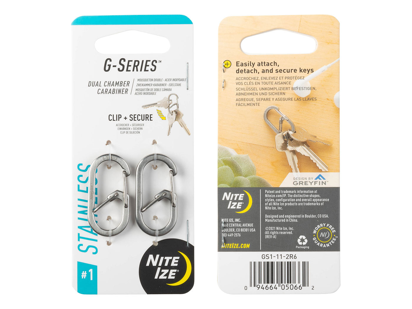 Nite Ize G-Series Karabijnhaak 2-Pack  #1
