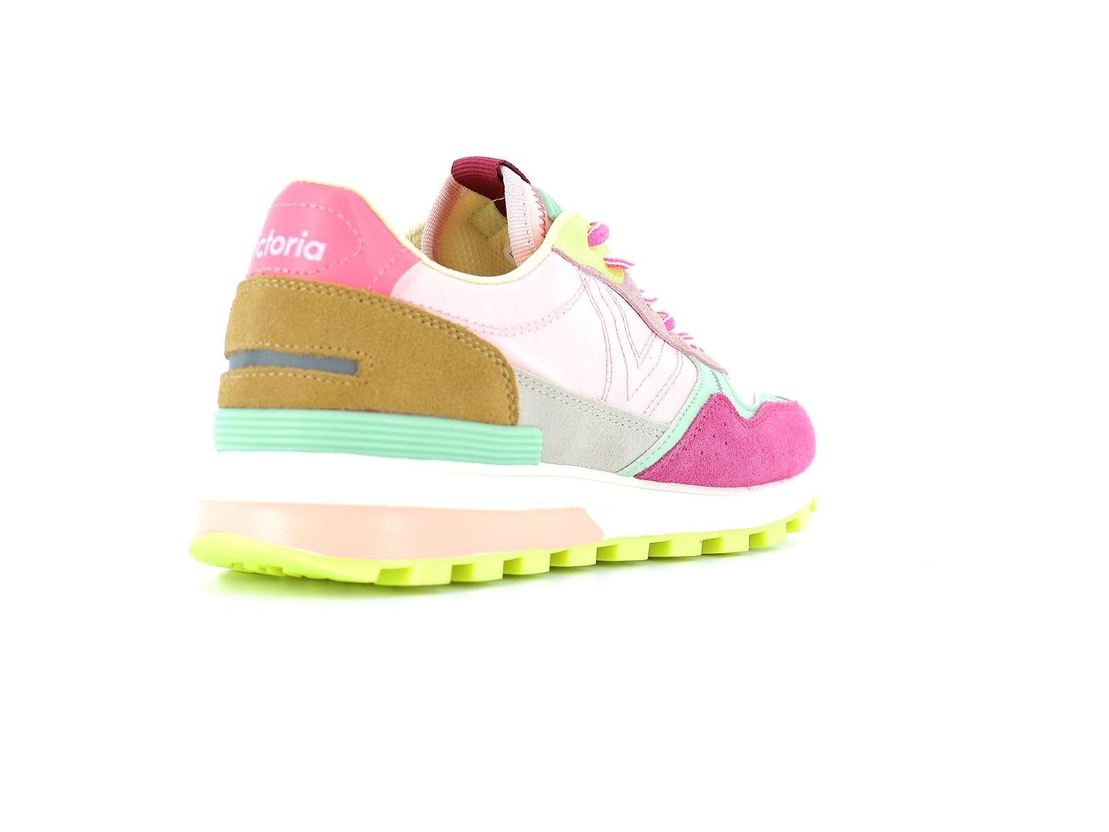 Victoria-1156103 Matières combinées Rose fluo