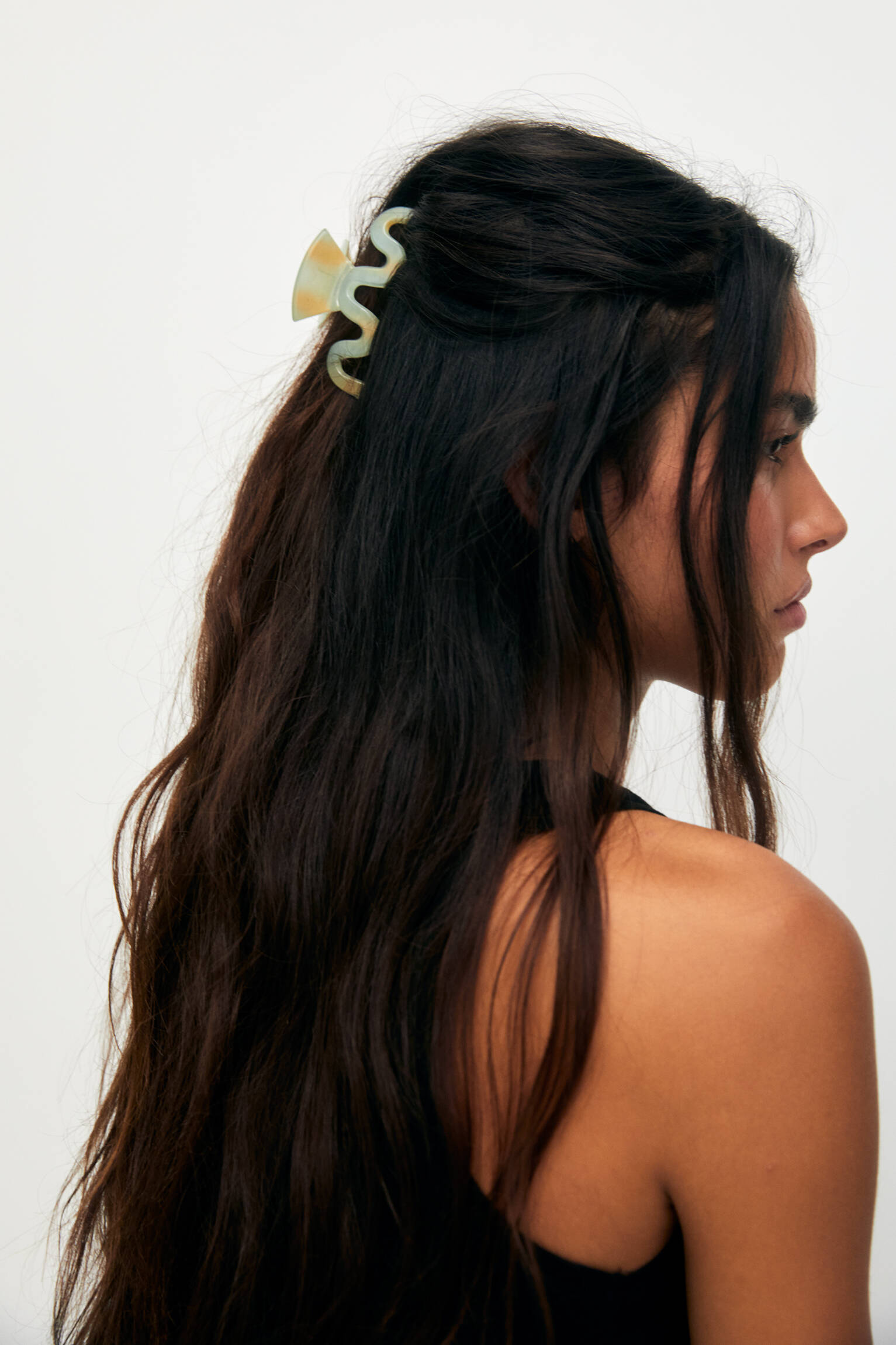 Presilha de cabelo Aquamarine Wave - Verde Água