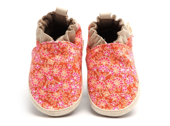 Robeez chaussons bebe sunny camp rose