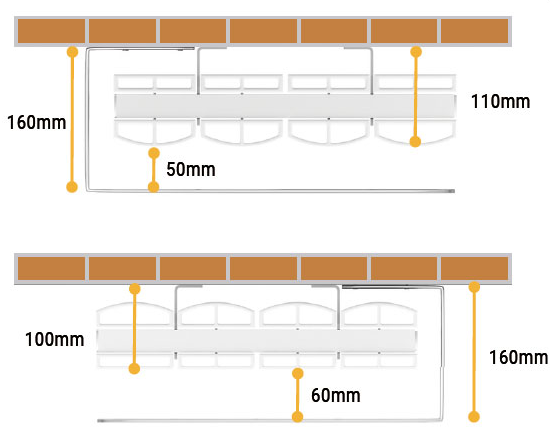 Eastbrook Guardia handdoekhouder voor radiator 55cm zwart mat