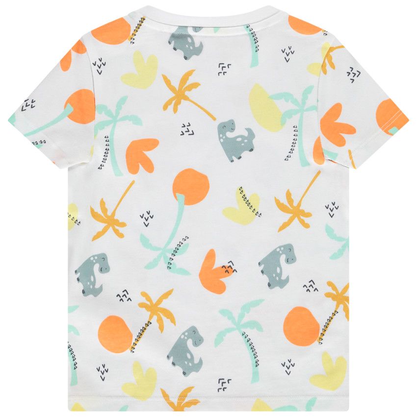T-shirt manches courtes imprimé fantaisie pour bébé garçon - Blanc