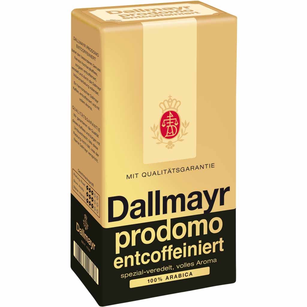 Dallmayr Filterkaffee prodomo entcoffeiniert 500g MHD:30.7.26