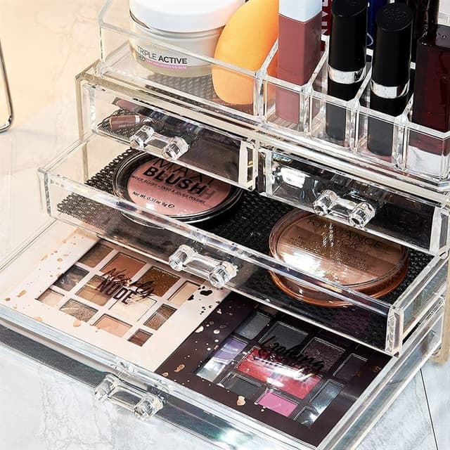 UNIQ Smykke / Makeup Organizer akryl med 4 skuffer