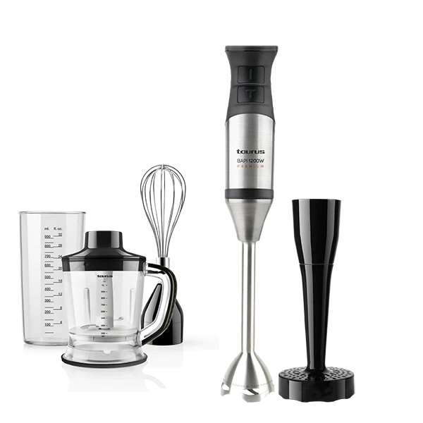 Mixeur plongeant acier inoxydable 1200 W 1L Taurus