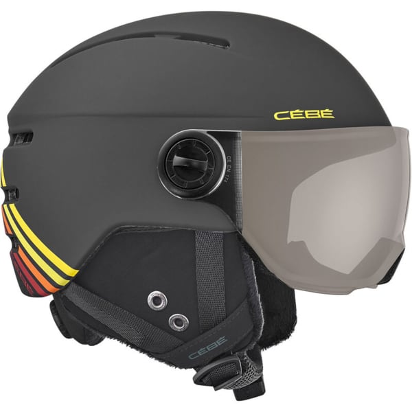 Casque de ski CEBE FIREBALL JUNIOR RACING LINES MATT BLACK