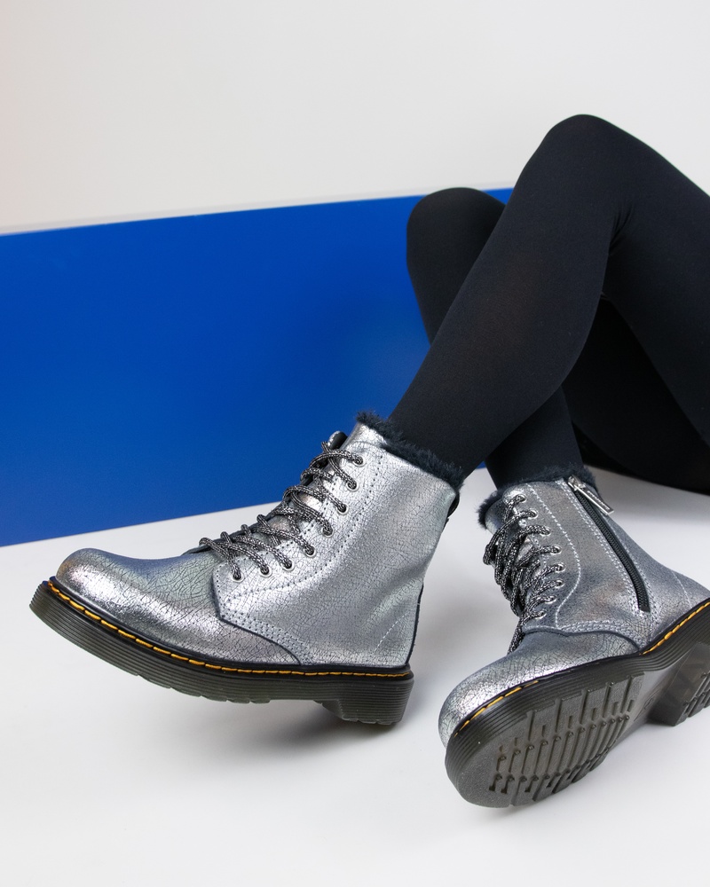 Dr. Martens 1460 Serena T Veterboots  - zilver