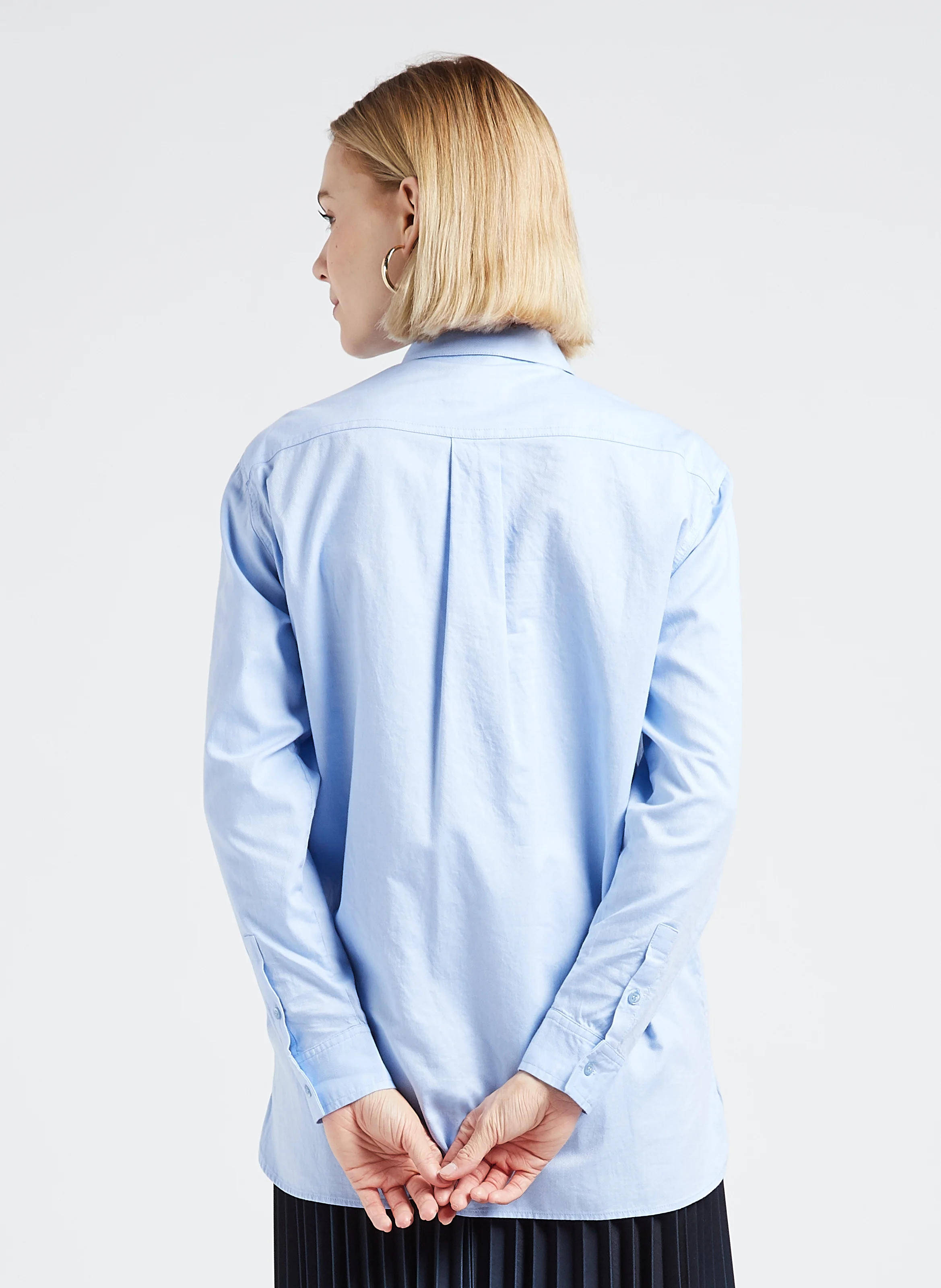 THOMAS - Chemise col classique en coton| Bleu