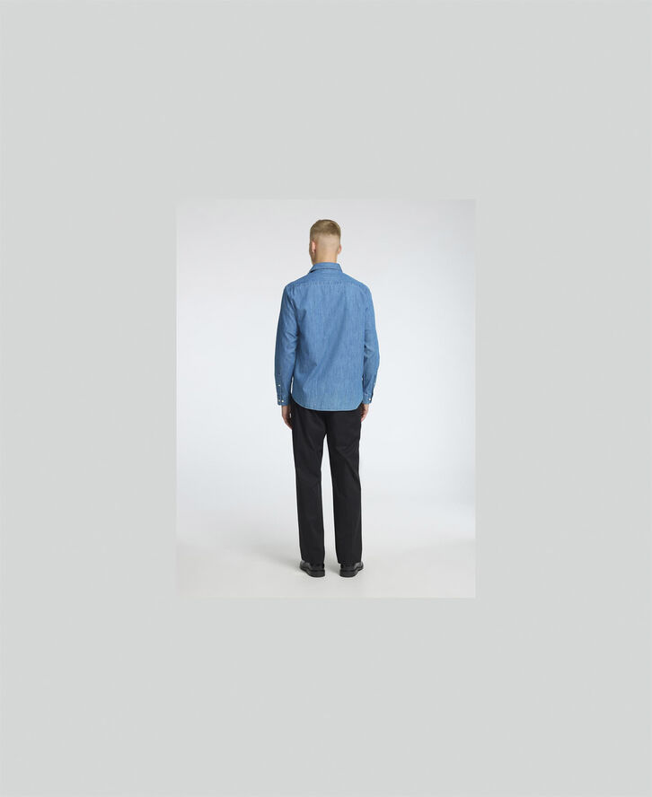 Selected Homme SLHREG-BOND DENIM SHIRT CUT AWAY Blå