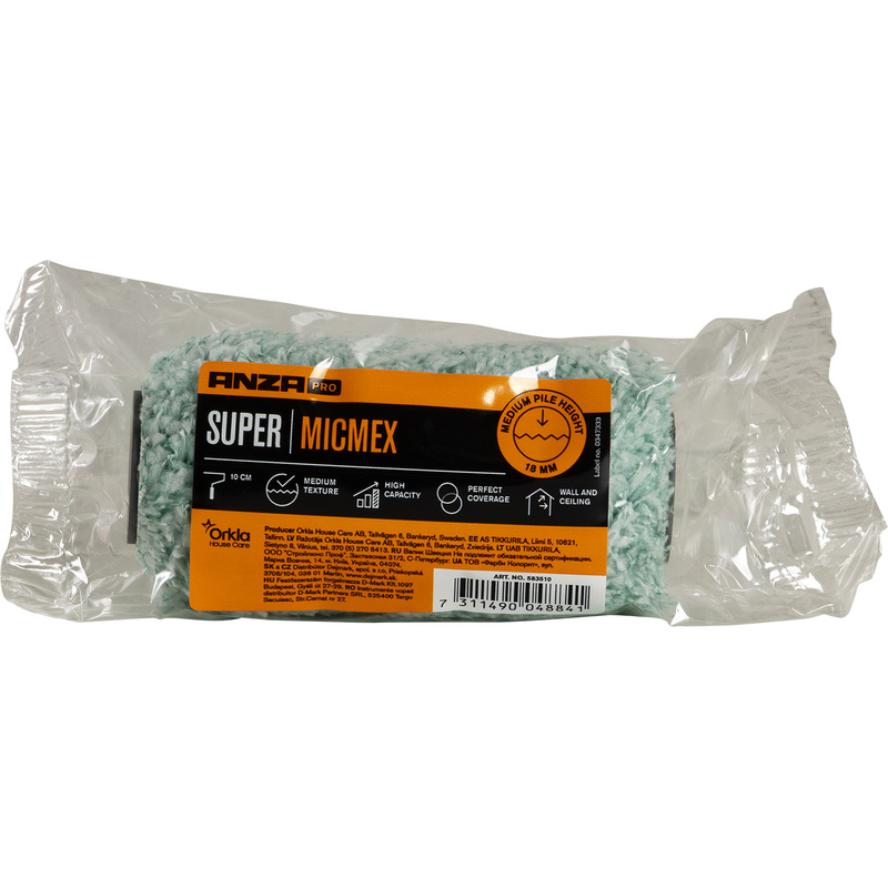 Anza Pro Micmex microvezel muurverfroller acryl 10cm