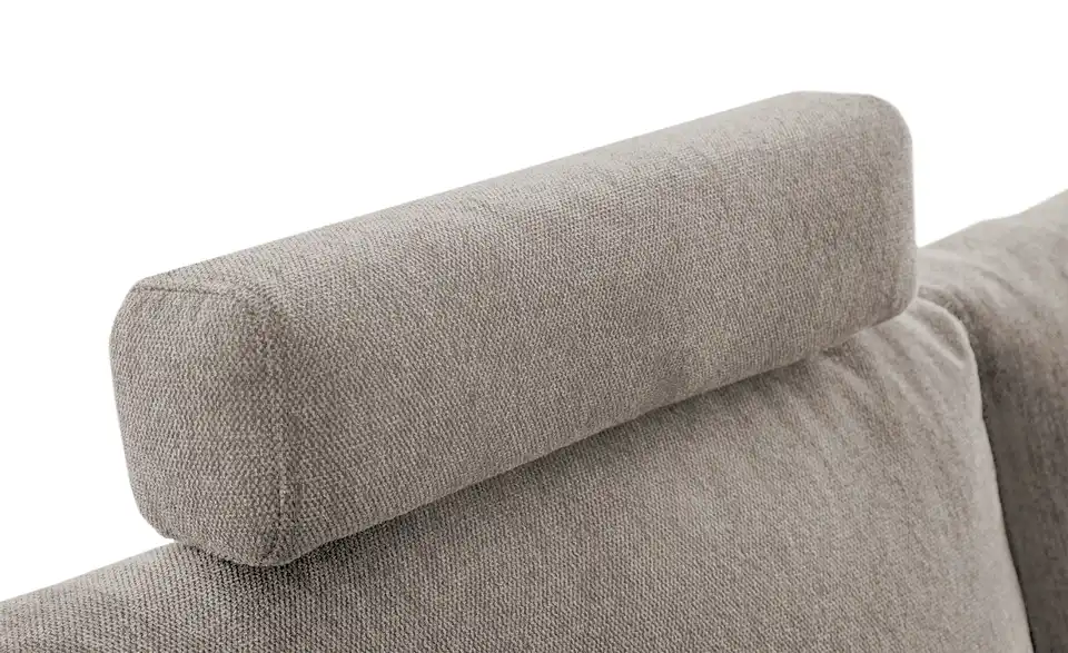 Ecksofa Arissa de Luxe Taupe rechts Webstoff
