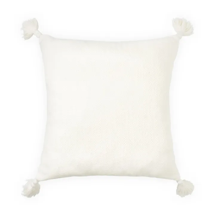 Cam Cam Coussin chevrons | Blanc cassé