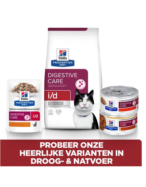 Hill's Prescription Diet I\/D Digestive Care Zak Kip - Kattenvoer