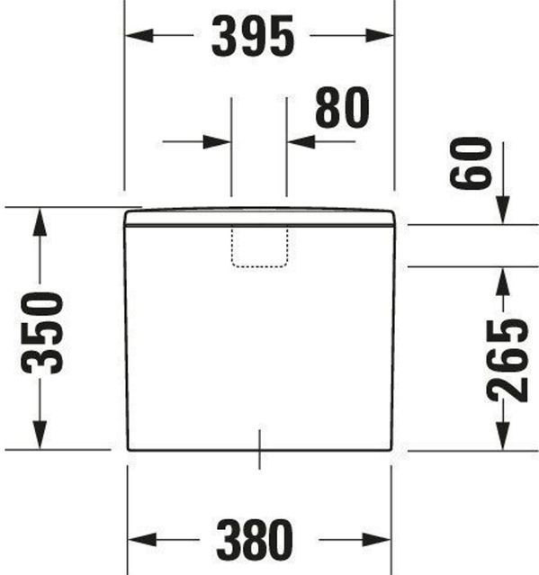 Duravit - ME by Starck - Duoblokreservoir - Wit - Wondergliss - 6L Dualflush