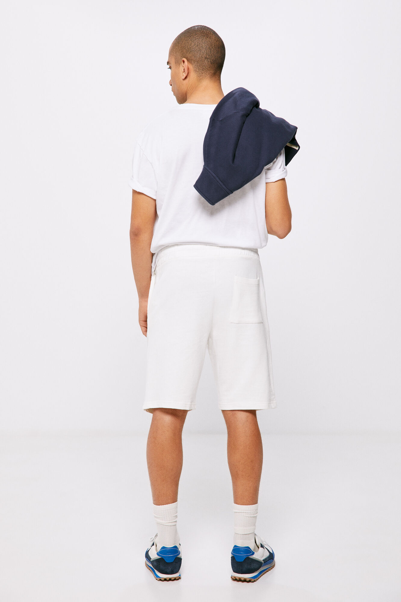 Conjunto esportivo Bermuda - cor marfim