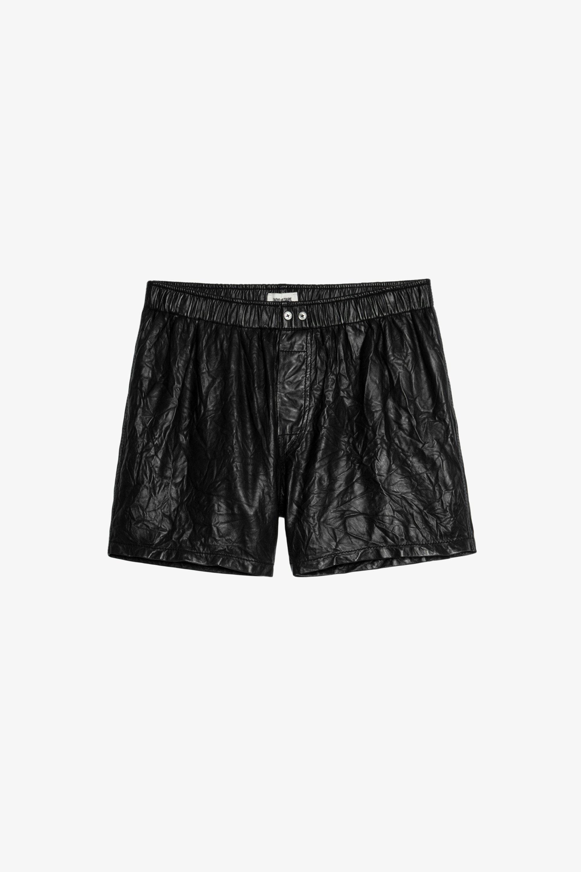Short Pax Cuir Froissé