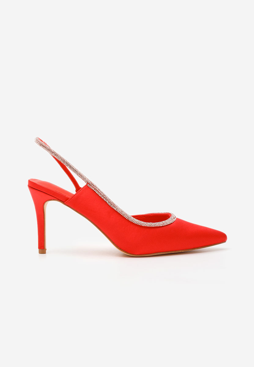 Chaussures stiletto slingback rouges Jeyce