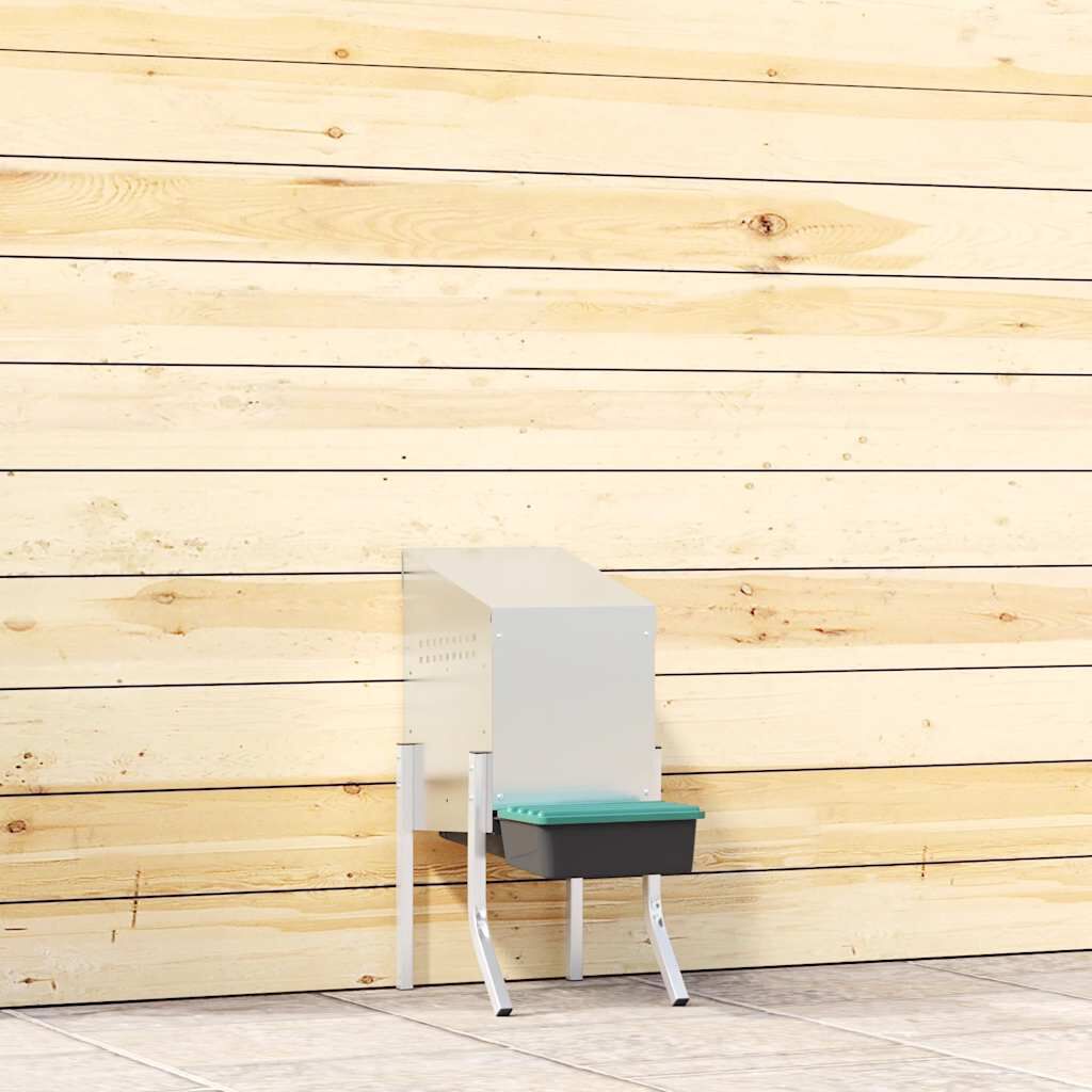 vidaXL Kippenhok 1 Kamer met Poten Gegalvaniseerd Staal