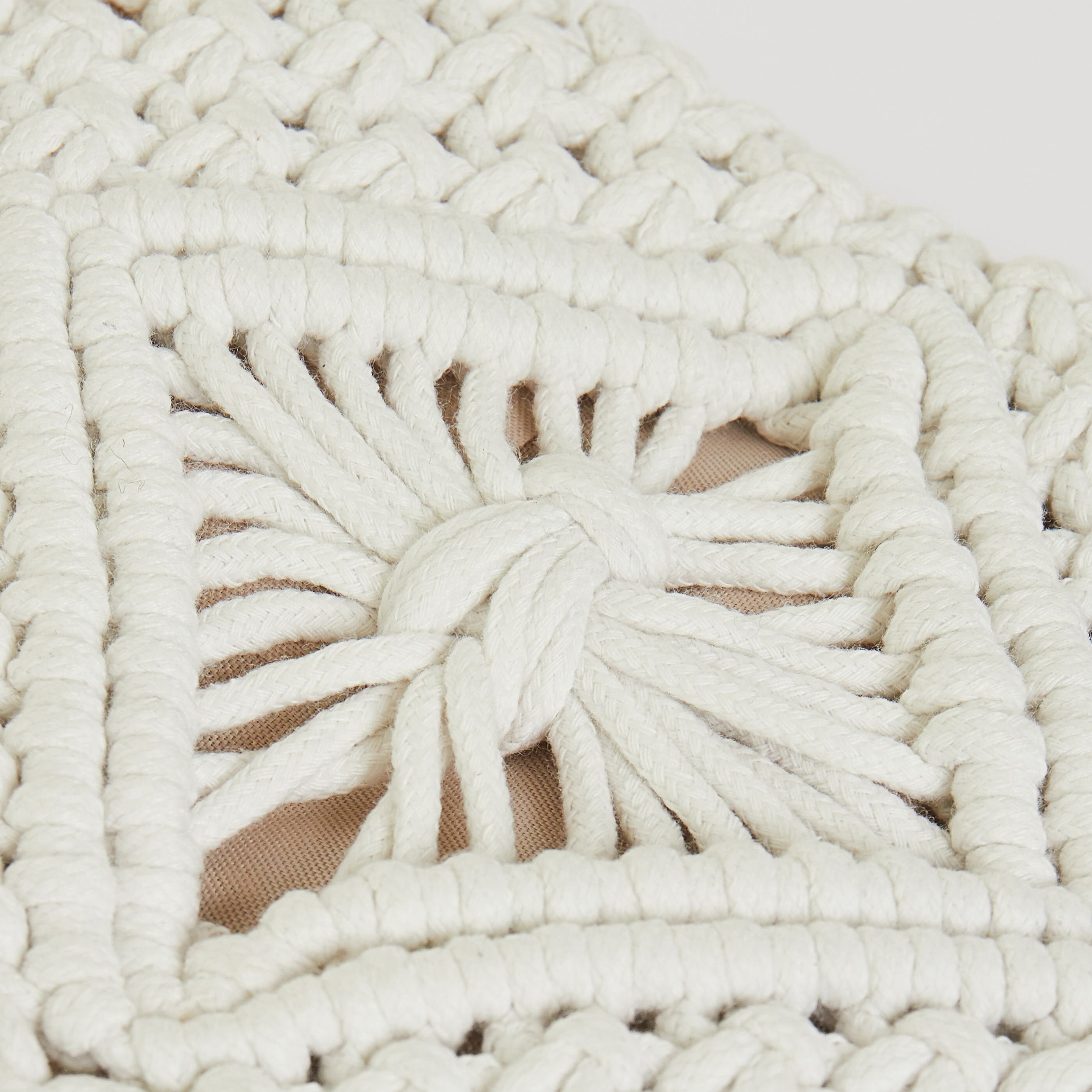 Pochette téléphone en crochet femme - ECRU