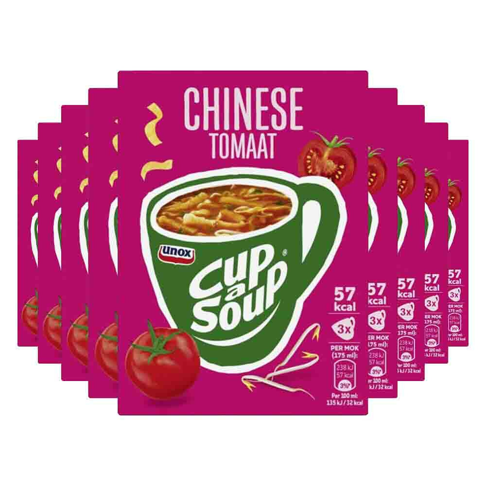 9x Unox Cup-a-Soup Chinese Tomaat3 x 175 ml
